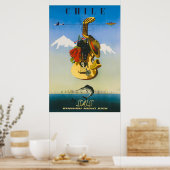 Chile Vintage Travel Poster (Cuisine)