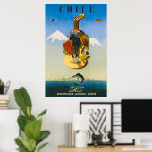 Chile Vintage Travel Poster (Bureau à domicile)