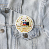 Chile Wapen Ronde Button 7,6 Cm (In situ)