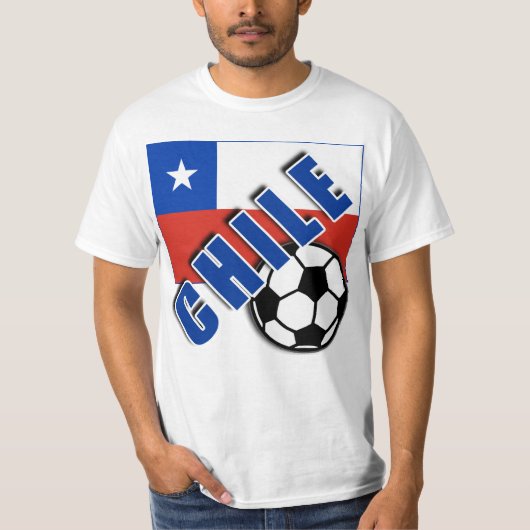 CHILE World Soccer Fan Tshirts (Voorkant)