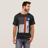 Chilean American Flag T-Shirt Pride Chile USA (Devant entier)