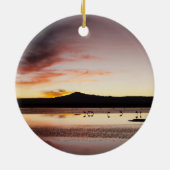 Chilean Flamingo Keramisch Ornament (Achterkant)