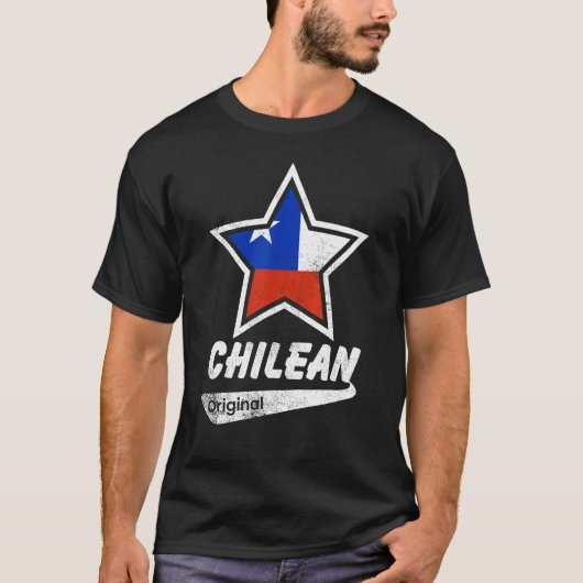 Chilean Original  Proud Chilean  Flag Chile T-shirt (Voorkant)