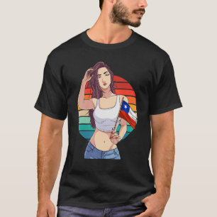 Chileens meisje Latino Pride Chili Vlag Proud Chil T-shirt