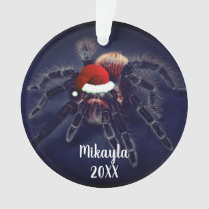 Chileens Roos Hair Tarantula in Santa Hat Ornament