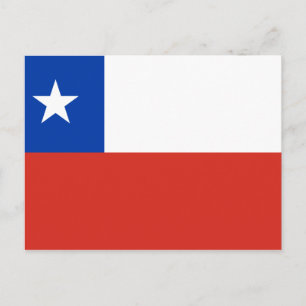 Chileense Briefkaart met vlag