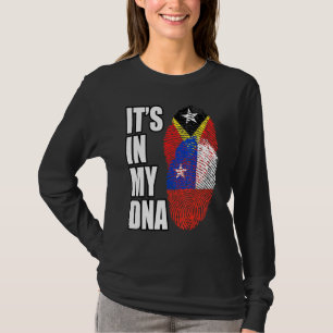 Chileense en Timorese Mix DNA-vlag T-shirt