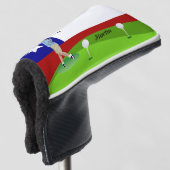 Chileense golfer golfheadcover (3/4 voorkant)