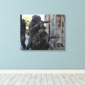 Chileense mariniers canvas afdruk (Insitu (Houten vloer))