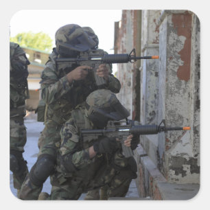 Chileense mariniers vierkante sticker