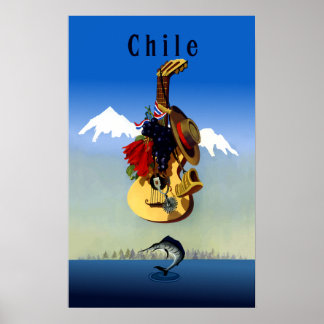 Chileense reisposter poster