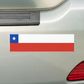 Chileense vlag bumpersticker (Op auto)