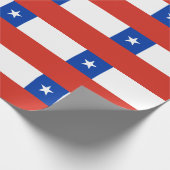 Chileense vlag cadeaupapier (Hoek)