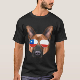 Chileense Vlag Duitse Herdershond Chili Zak T-shirt