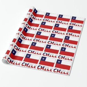 Chileense vlag en Chili Cadeaupapier