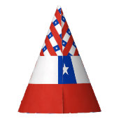 Chileense vlag feesthoedjes (Achterkant)