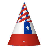 Chileense vlag feesthoedjes (Links)