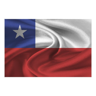 Chileense vlag foto afdruk