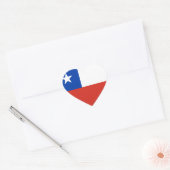 Chileense vlag hart sticker (Envelop)