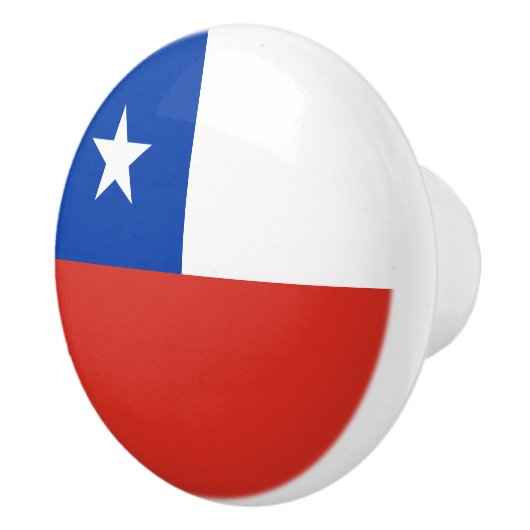 Chileense vlag keramische knop (Rechts)