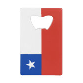Chileense vlag kredietkaart flessenopener (Voorkant)