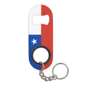Chileense vlag mini flessenopener (Achterkant)