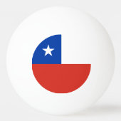 Chileense vlag pingpongballen (Achterkant)