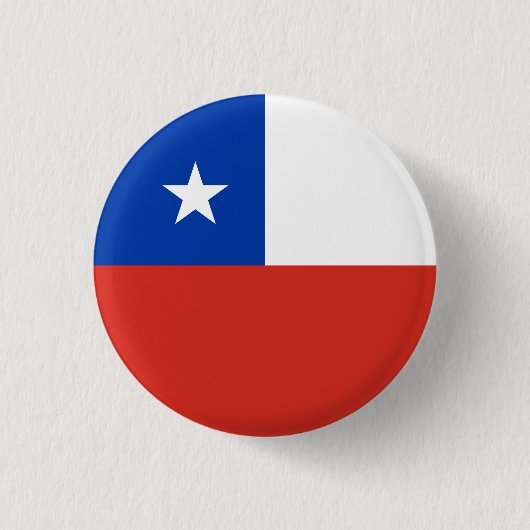 Chileense vlag ronde button 3,2 cm (Voorkant)