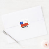 Chileense vlag ronde sticker (Envelop)