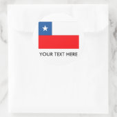 Chileense vlag ronde sticker (Tas)