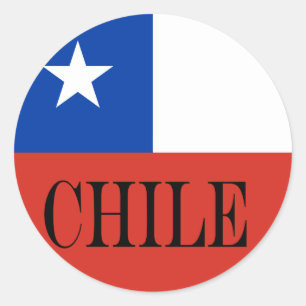 Chileense vlag ronde sticker