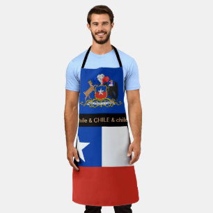 Chileense vlag Schort, Chile Chefs keuken Schort