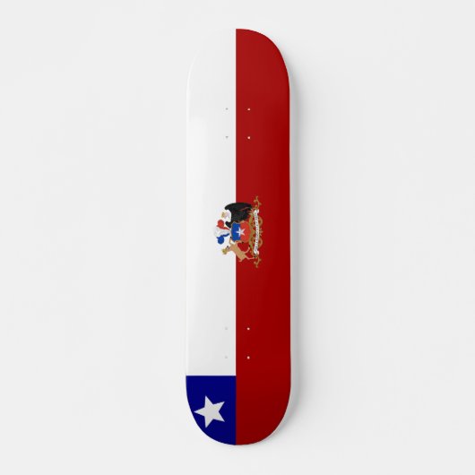 Chileense vlag skateboard (Voorkant)