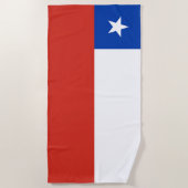 Chileense vlag strandlaken (Voorkant)