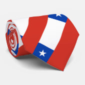 Chileense vlag stropdas (Opgerold)