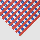 Chileense vlag tissuepapier (Detail)