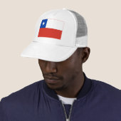 Chileense vlag trucker pet (In situ)