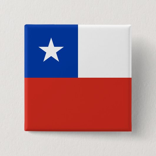 Chileense vlag vierkante button 5,1 cm (Voorkant)