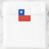 Chileense vlag vierkante sticker (Tas)