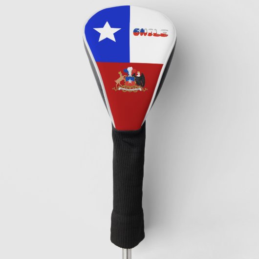 Chileense wapenmantel  golfheadcover (Voorkant)