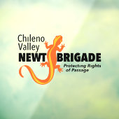 Chileno Valley Newt Brigade Window Cling Raamsticker (Vel 3)