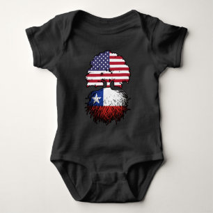 Chili - Amerikaanse vlag - boomstammen Romper