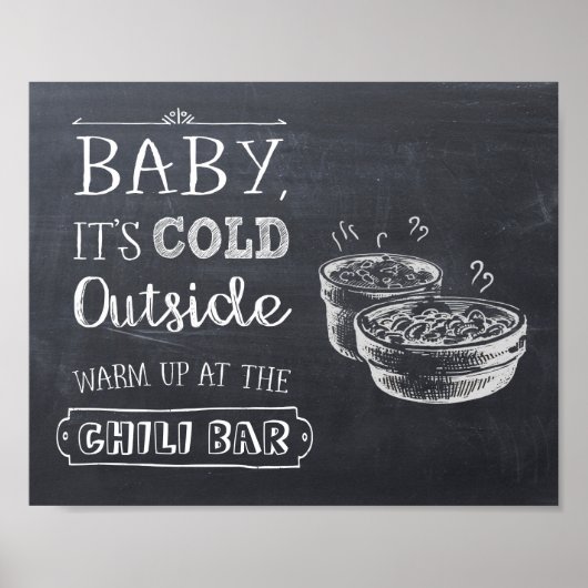Chili Bar Bord Poster (Voorkant)