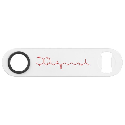 Chili Capsaicin Formule chimique moléculaire (Devant (Horizontal))