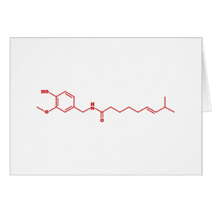Chili Capsaicin Formule chimique moléculaire