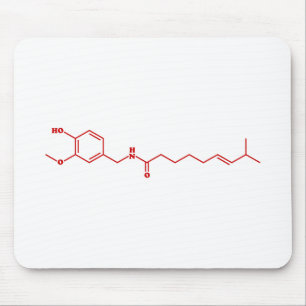 Chili Capsaicine Molecular Chemical Formule Muismat
