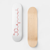 Chili Capsaicine Molecular Chemical Formule Skateboard (Voorkant)