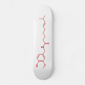 Chili Capsaicine Molecular Chemical Formule Skateboard (Voorkant)