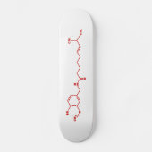 Chili Capsaicine Molecular Chemical Formule Skateboard (Voorkant)