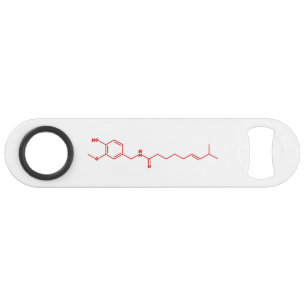 Chili Capsaicine Molecular Chemical Formule Speed Flessenopener